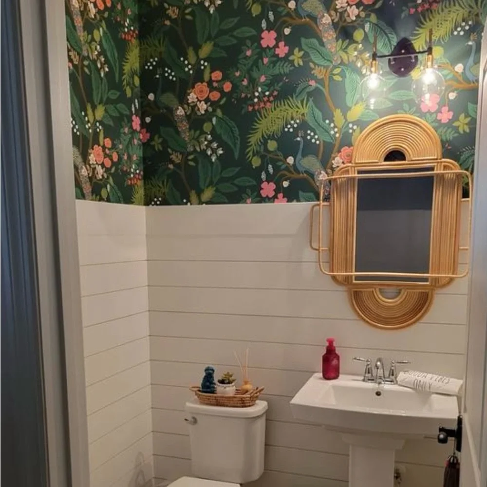 Anthropologie Sculpted Rattan Mirror